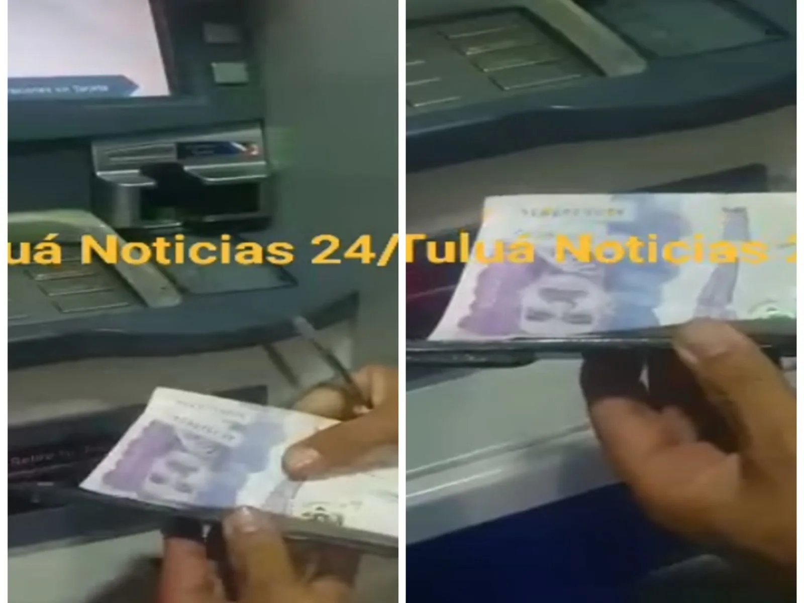 Sacó más de $200 mil pero los billetes quedaron pegados: descubrieron que el cajero estaba adulterado, en Tuluá