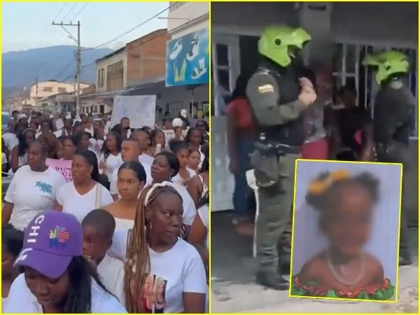 En Pradera exigen justicia por Eiling, la niña de 3 años que murió en medio de operativo policial