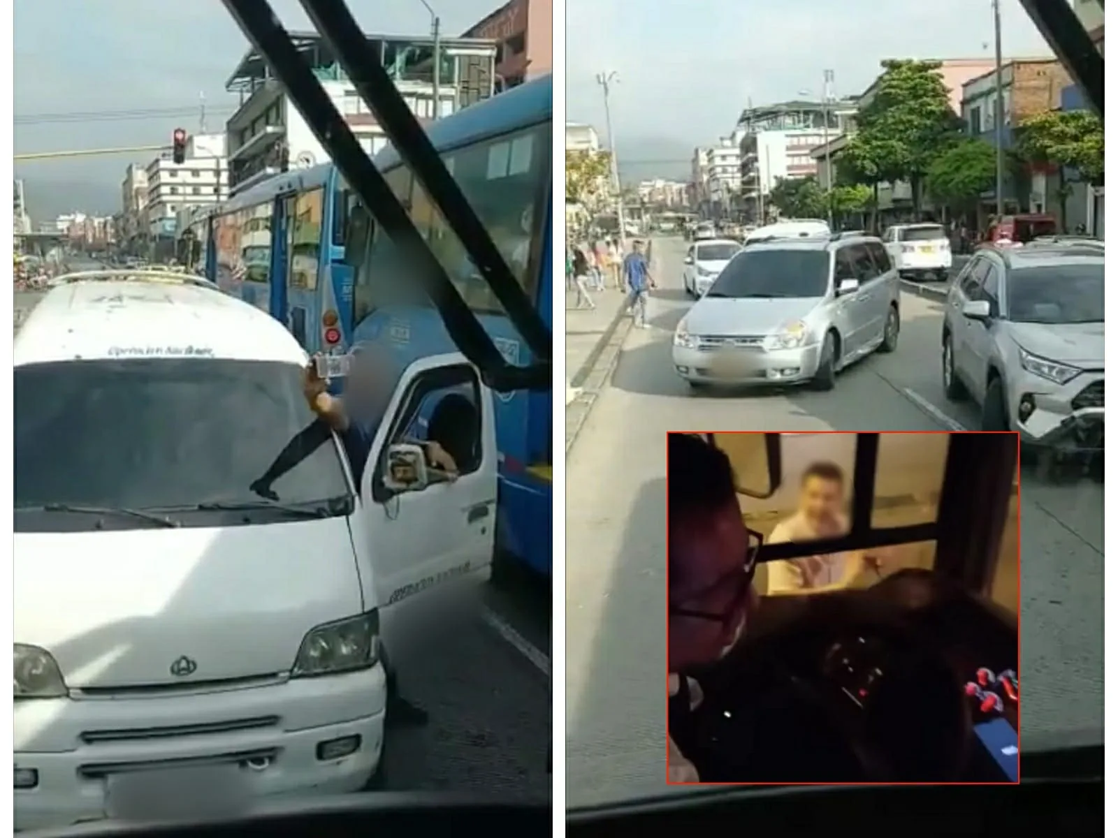 De frente, en contravía, enojados y ofendidos: llaman "vivos bobos" a conductores invasores del carril del MIO