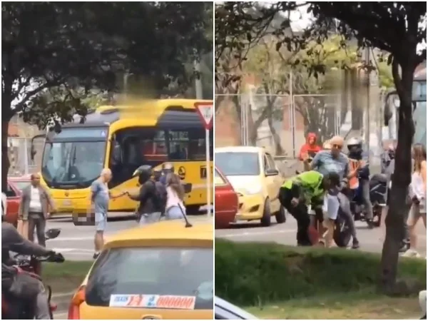 Conductor amenazó con arma de fuego a motociclista en plena vía pública