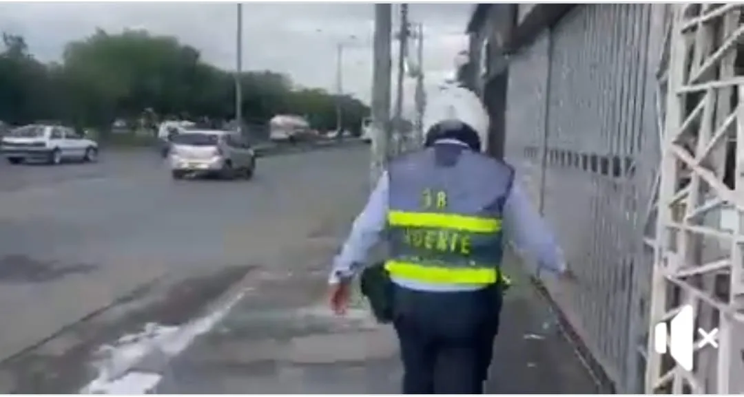 agente de tránsito - falso agente de movilidad cali