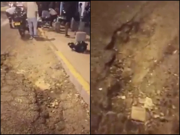 "Revisen, toda la ciudad es igual", dijeron a Infraestructura al preguntar dónde ocurrió accidente "ocasionado por hueco"
