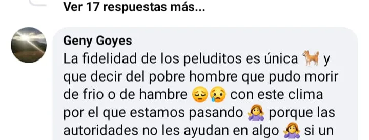Comentarios en redes sociales