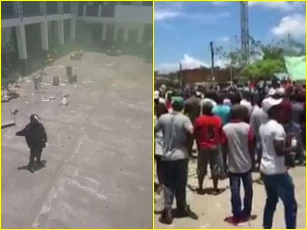 Elecciones en Tumaco terminaron en alteración de orden público, lanzaron gases y destruyeron tarjetones electorales