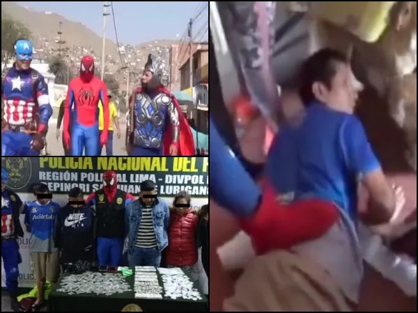 Parece broma, pero no es: Policías se disfrazaron de Avengers para atrapar narcos en Perú