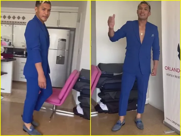 Teo Gutiérrez modeló 'pinta' de diseñador para recibir premio en una velada
