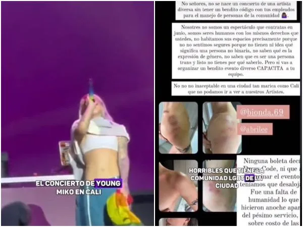 El concierto de Young Miko termino empañado por actos de discriminación en Cali