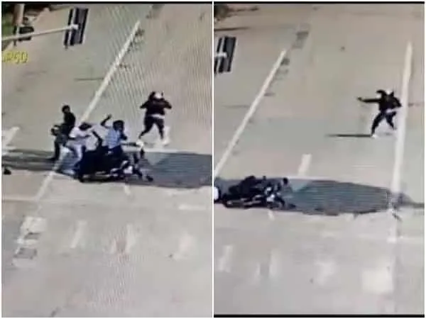 Les cayeron de 'quieto' a policías de la Sijín en Barranquilla, los atracaron en un semáforo