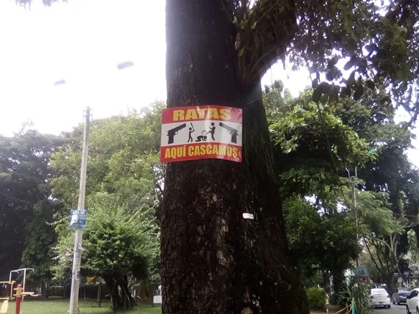 “Ratas, aquí cascamos”, los avisos que aparecieron el barrio Capri de Cali ante ola de inseguridad