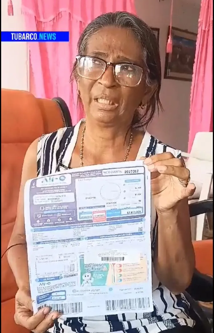 De 138 mil pesos a 7 millones: factura de energía que llegó a una casa en Barranquilla, "ni aire tenemos"