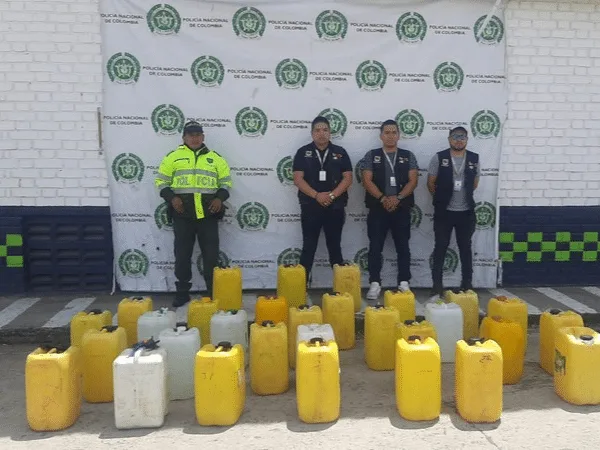 Incautación de 30 pomas que contenían la Bebida Artesanal "Chapil" en el sur de Pasto.