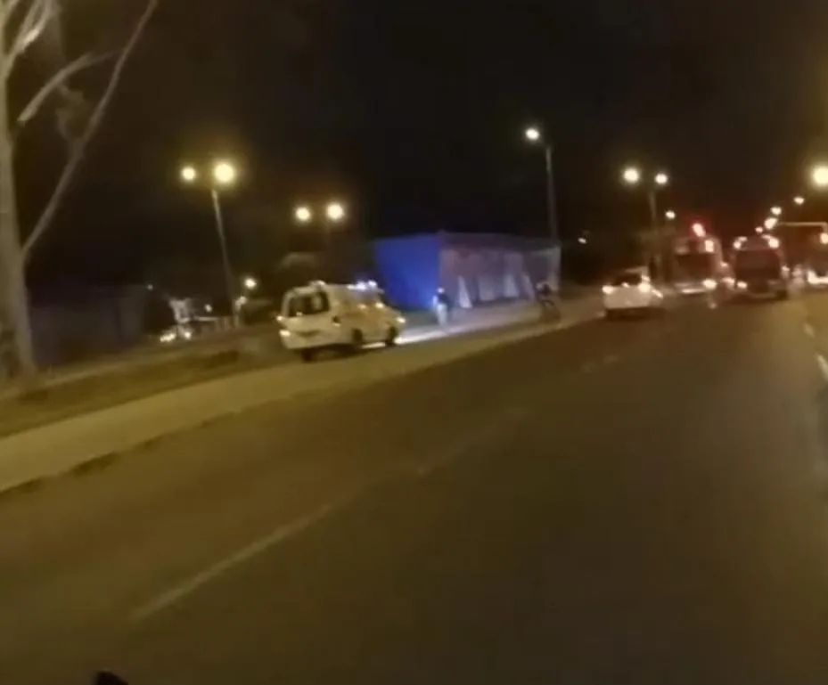en una ambulancia