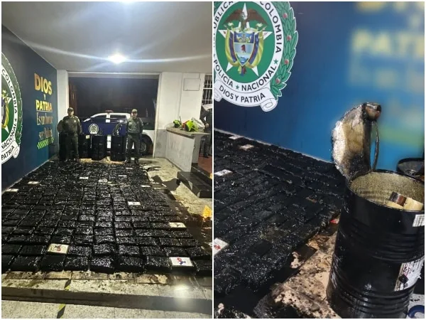 «No eran barriles de aceite»: la Policía descubre 336.000 gramos de ‘hierba escondida’ en Cali