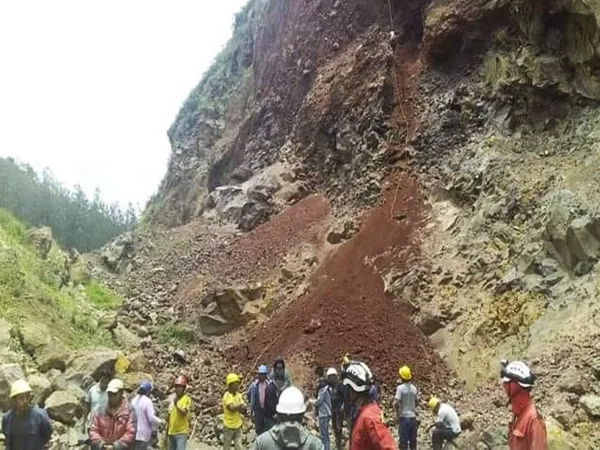 deslizamiento de piedra