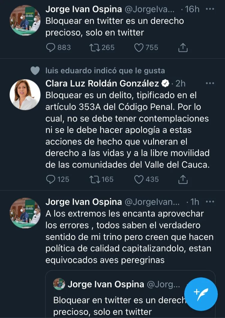 alcalde de Cali trinos