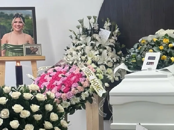 Sepelio de María Fernanda, estudiante fallecida en accidente en Antioquia.