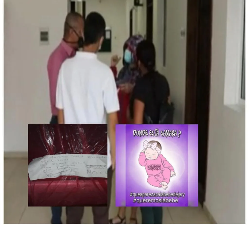 cuerpo de la bebé Tuluá