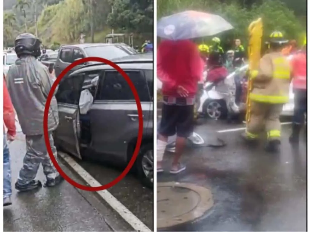 Sicarios causaron fuerte accidente en Medellín, iban por ocupantes de una camioneta