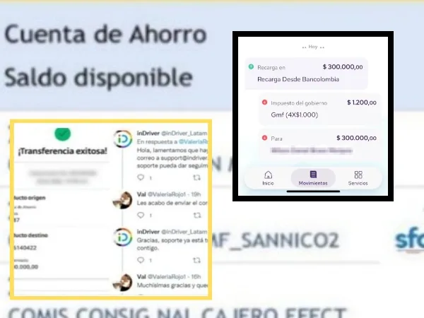 Le llegaron $300 mil por error, los devolvió y "Nequi me descontó $ 1.200" de 4x1000