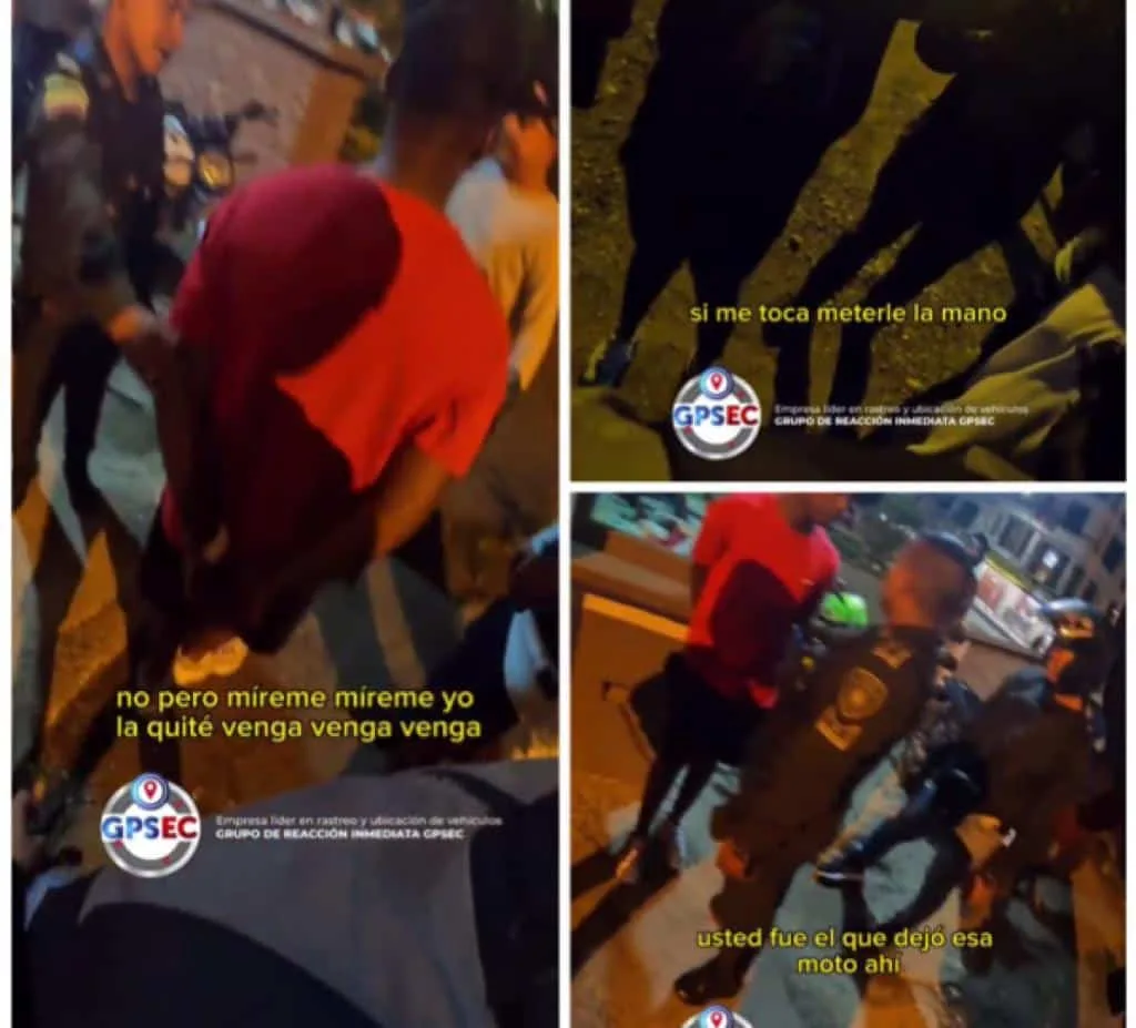 La madre llegó hasta el CAI y regañó al joven, porque estaría desvalijando una moto robada