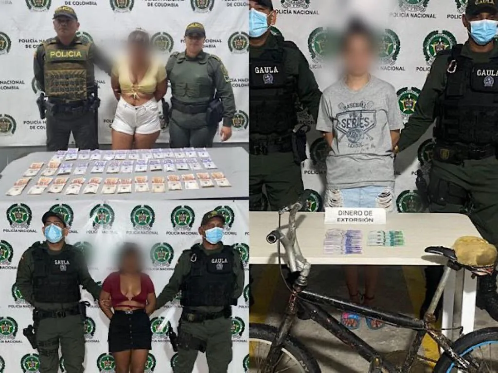 mujeres extorsión