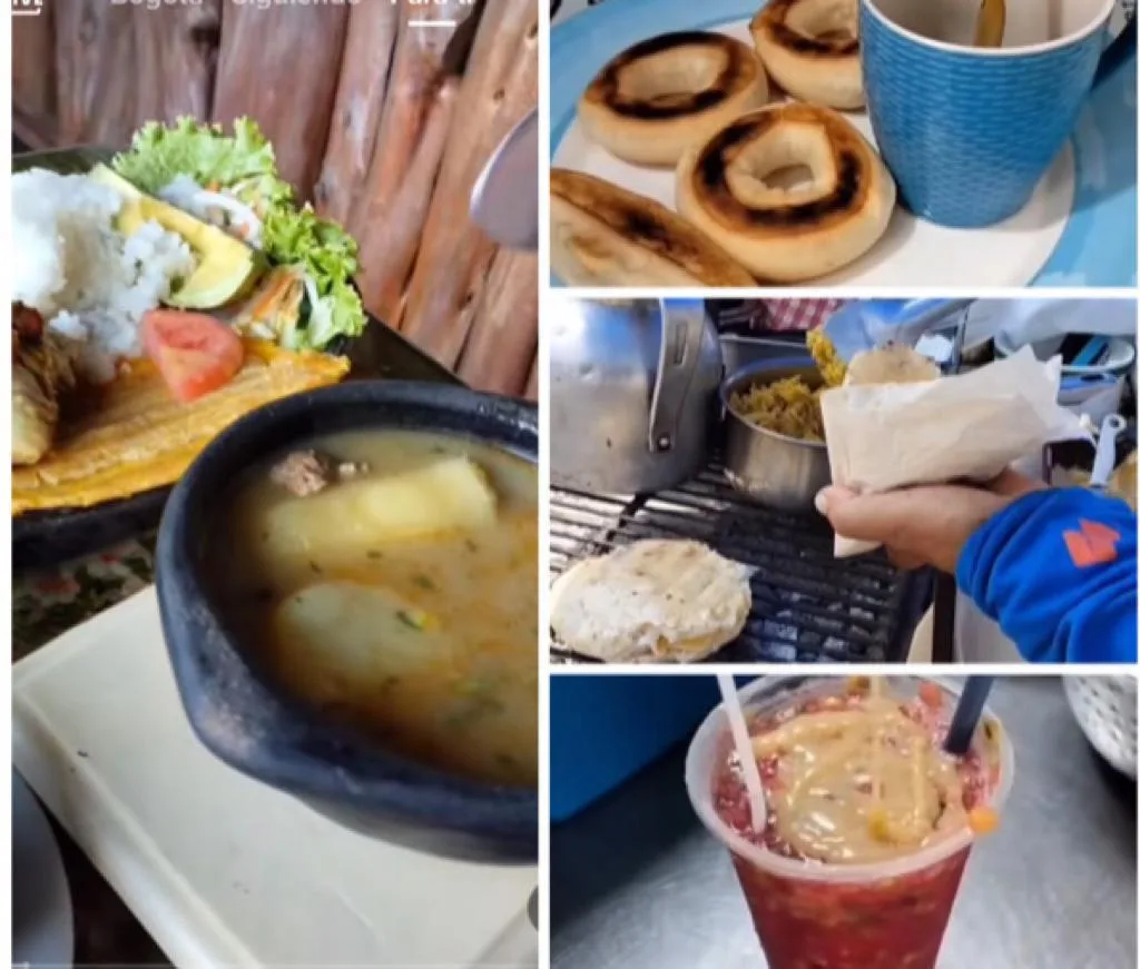 En calles de Cali: Arepas, fritanga, cholados y todo la variedad que sorprende.
