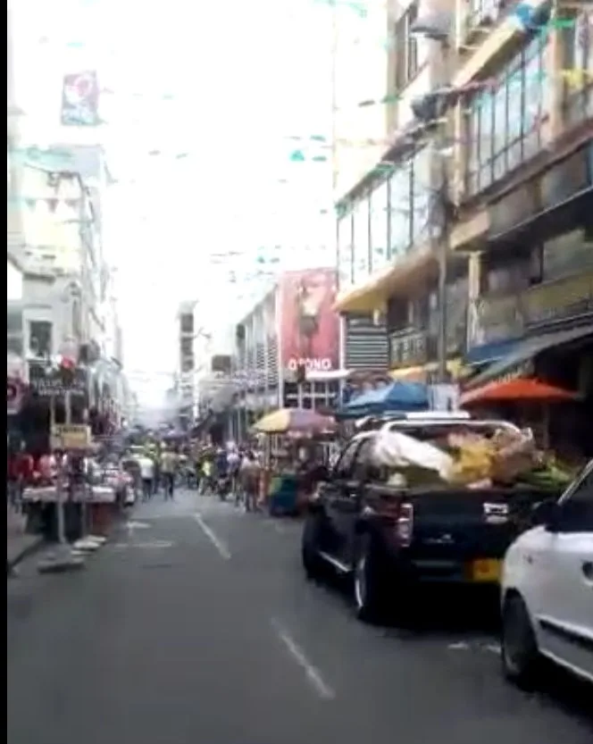 centro de Cali, balacera robo
