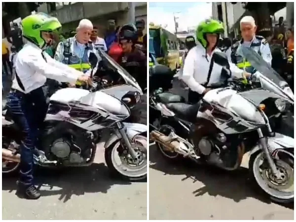 "Soat y licencia de conducción vencidos", a candidato a la Alcaldía de Bucaramanga le inmovilizaron la moto