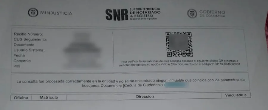 Deyanira no cuenta con ninguna propiedad en Santander de Quilichao