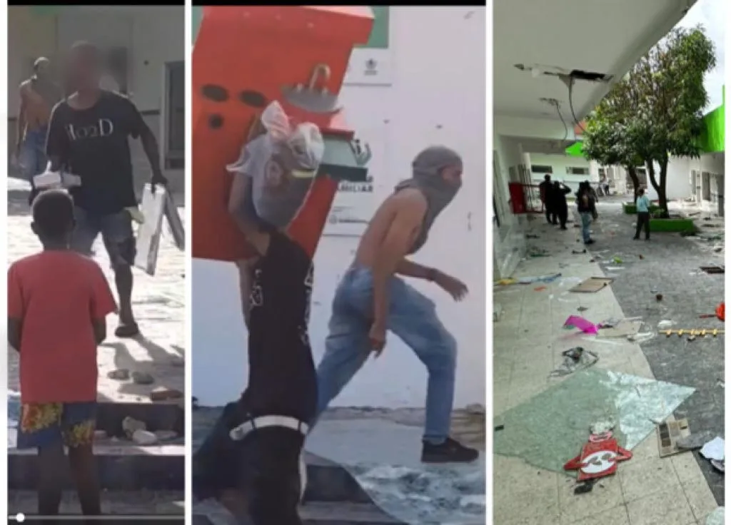 Salieron con lo robado del CDI y delante de la gente, nadie intervino ni llegó la policía en Barranquilla