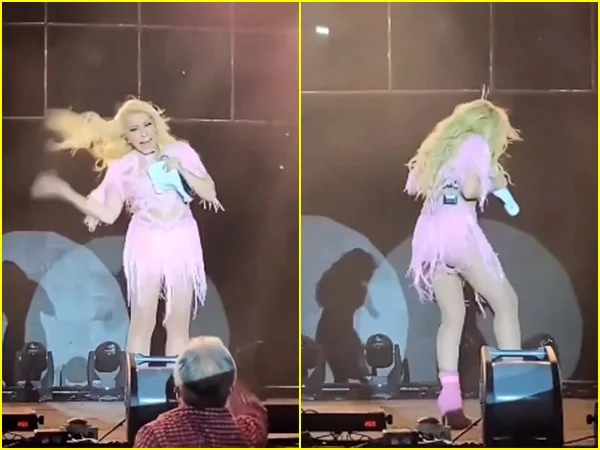 El susto que llevó Yuri por aparición de una cucaracha en su cabello en pleno concierto