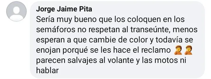 Comentarios de la implementación foto multas en Pasto