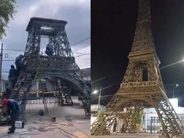 Réplica de la Torre Eiffel construida en Barrancabermeja.