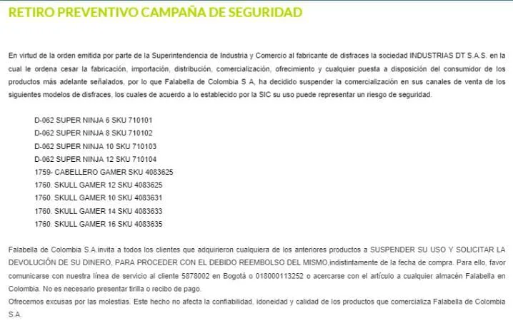 Ojo: Estos son los disfraces de Halloween "prohibidos" por la SuperIntendencia de Comercio, si los compró puede pedir "devolución del dinero"