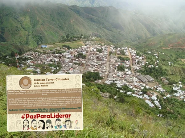 Dirigente que lideraba protesta social en Nariño fue asesinado y enterrado a un lado de la vía