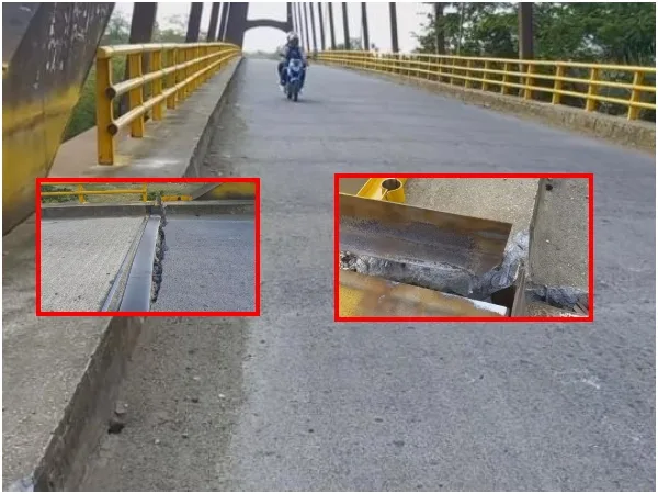 Alertan porque el puente sobre el río Sinú en San Pelayo, está en malas condiciones