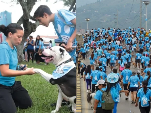 Familias caleñas y sus mascotas cumplieron la cita en la caminata ‘Ladridos por la Paz’:una jornada de amor por el bienestar animal