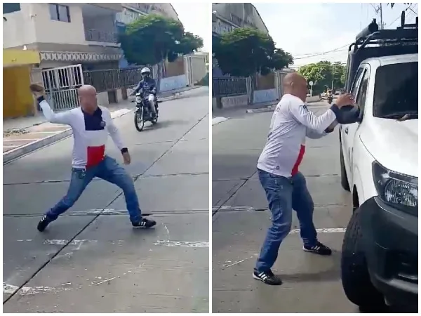 Con roca en mano, usuario de Air-e recibió a los operarios en Barranquilla, ahora debe pagar la deuda y daños causados
