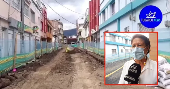Obra de la carrera 29 en Pasto