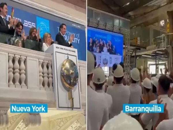 Tecnoglass y un momento histórico en la Bolsa de New York: tocar la campana, "un homenaje a la mujer colombiana y al emprendimiento de Barranquilla"