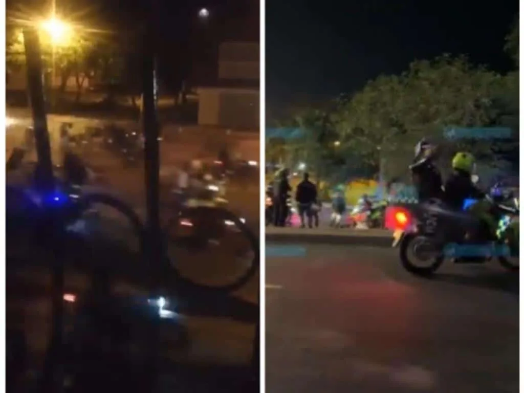 Varias motos inmovilizadas tras caravana y desorden en Cali