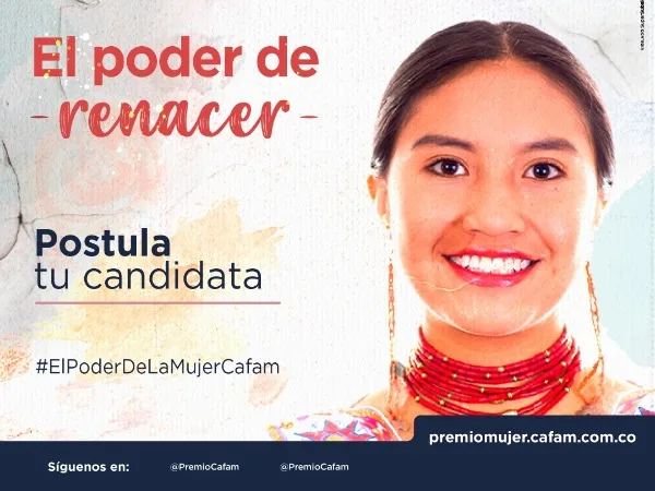 Hasta el 22 de octubre hay plazo para realizar las postulaciones al Premio Cafam a la Mujer