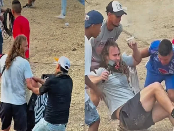 Gringo se metió a corraleja y resultó corneado.
