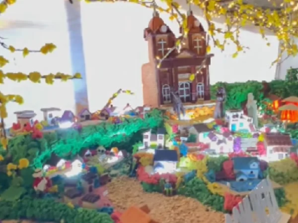Pesebre de dulce hecho en Floridablanca, Santander.