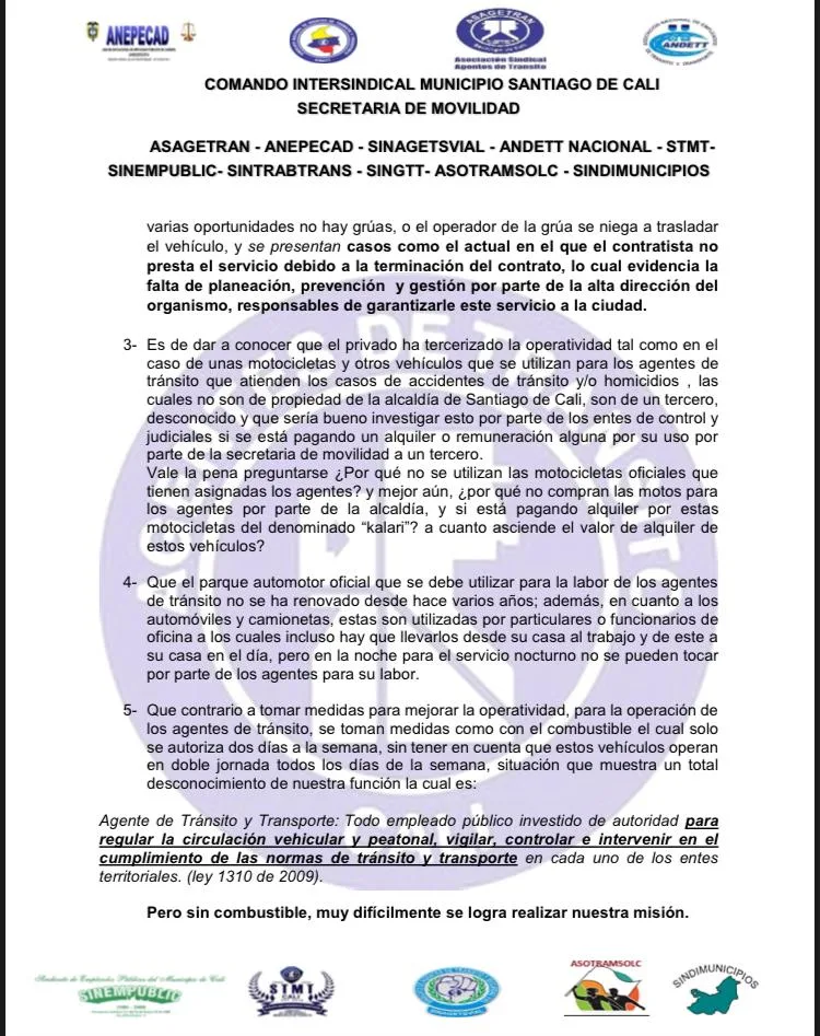 denuncias Secretaría de Movilidad