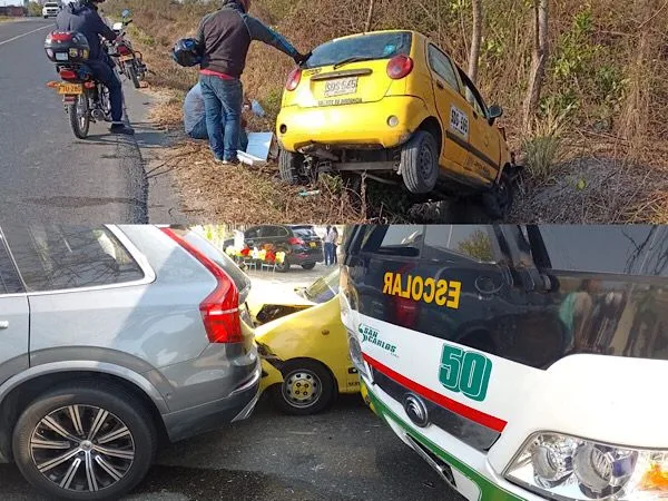 Como de costumbre, varios accidentes de tránsito los domingos en el Área Metropolitana de Barranquilla