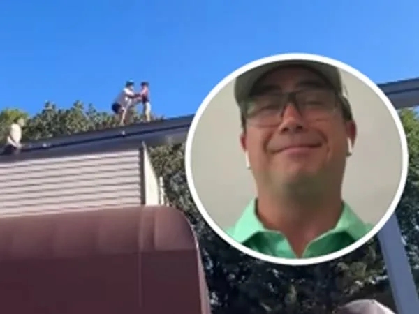 Hombre que rescató a niño de parque de diversiones en Estados Unidos.