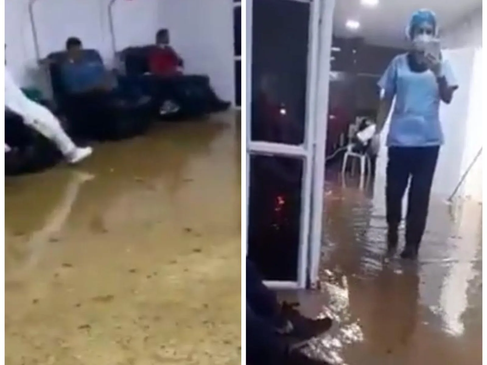inundación del hospital