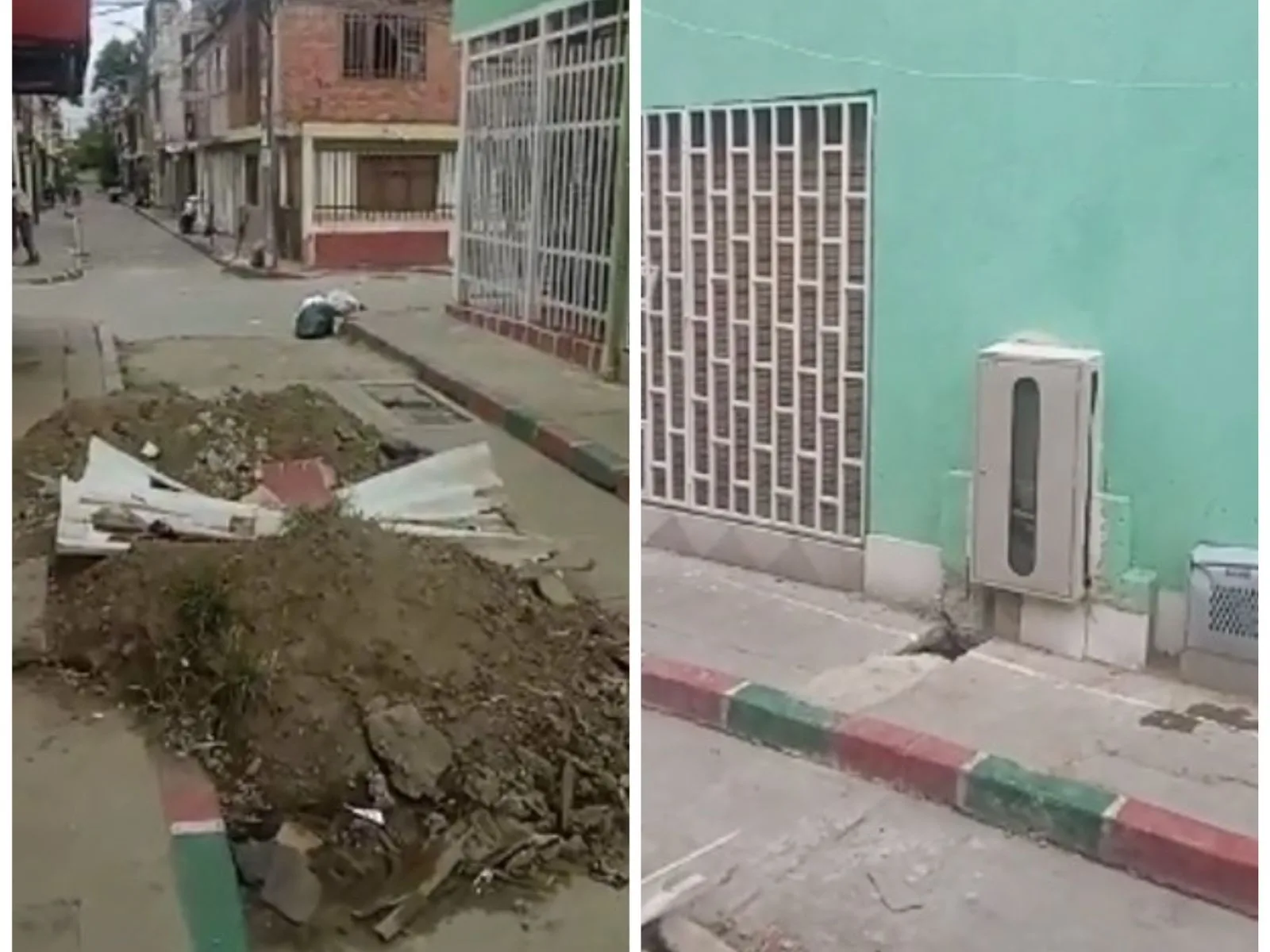 En El Vallado un vecino abrió un hueco desde septiembre, quiso conectar el agua y generó un lío en toda la cuadra