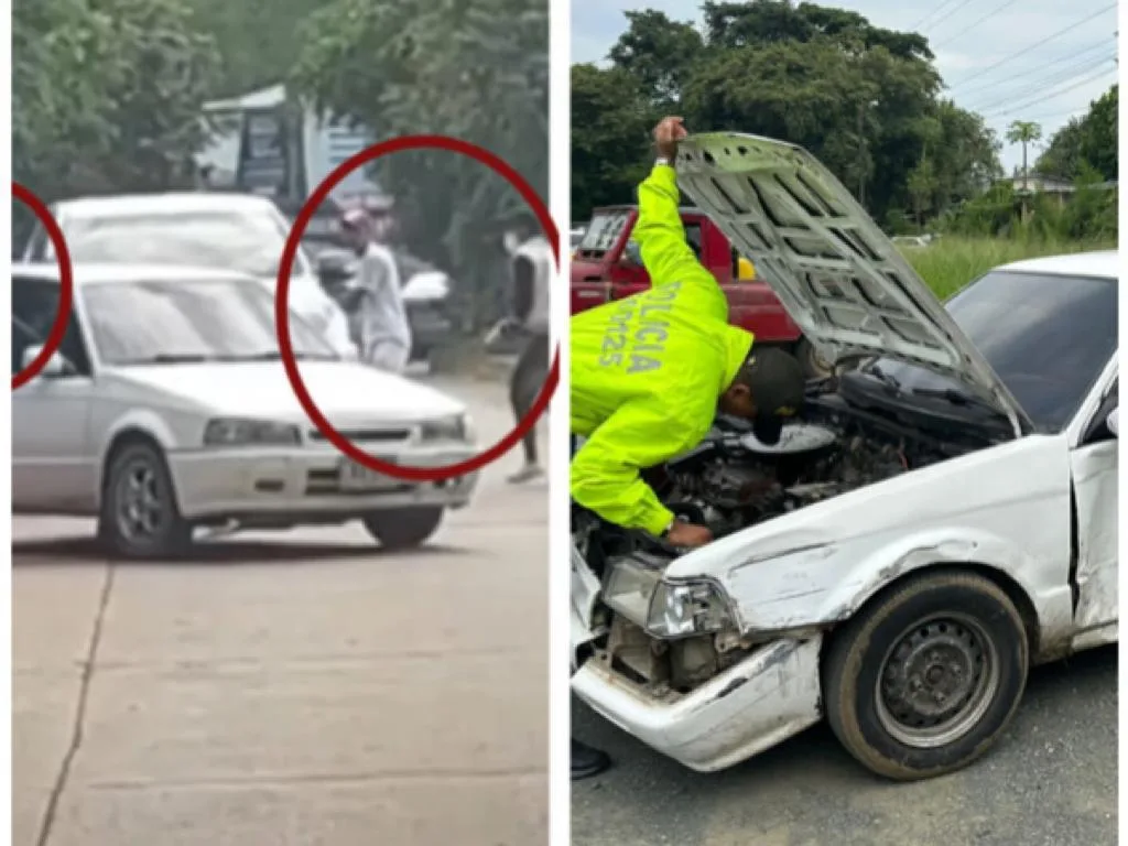 Policía busca a los 'roba Rolex' de Pance, dejaron el carro tirado pero lograron huir